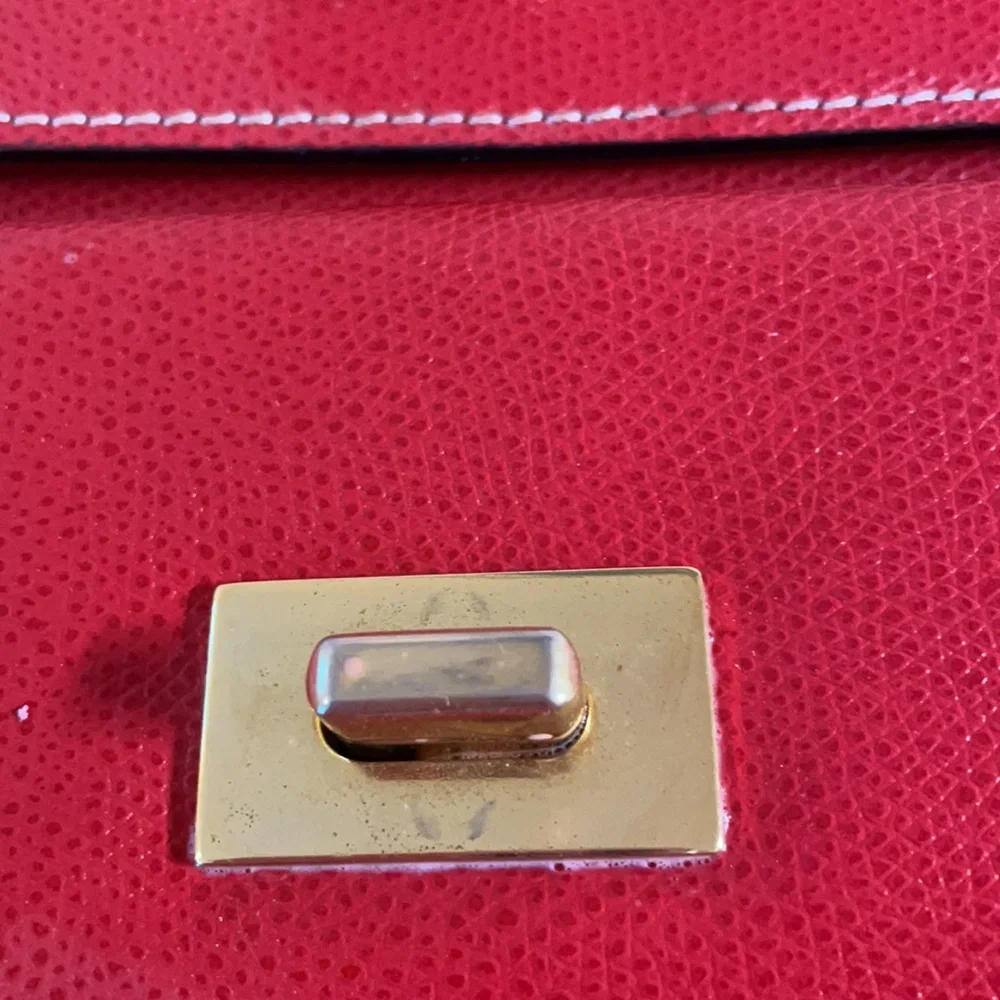 🟡 VINTAGE BALLY RED BRIEFCASE: NICE! - Picture 5 of 14